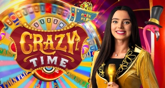 Crazy Time live casino game at Rhino Casino