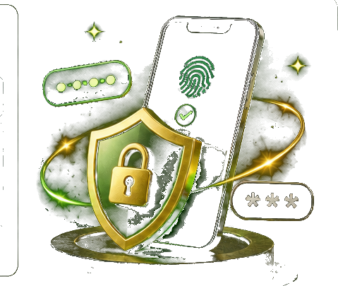 Rhino Casino account security shield and protected login